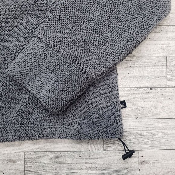 Eddie Bauer Quarter Zip Fleece Pockets Outdoor Cozy Gray Black Womens S NWT - Picture 5 of 13